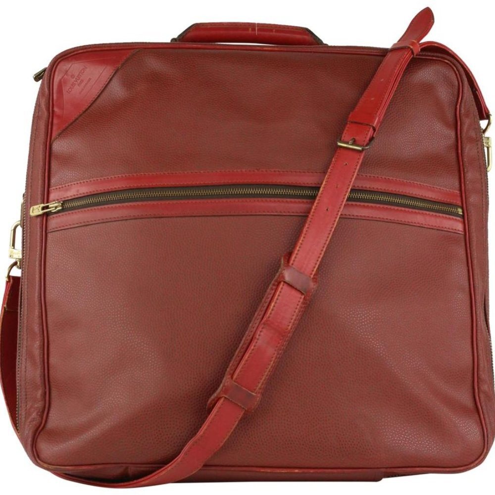 Louis Vuitton 1986 LV Cup Red Travel Bag 5LL1021